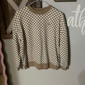 Vans Brown Checkered Women’s Sweater